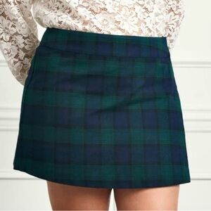 Hill House Plaid Green and Blue Skirt